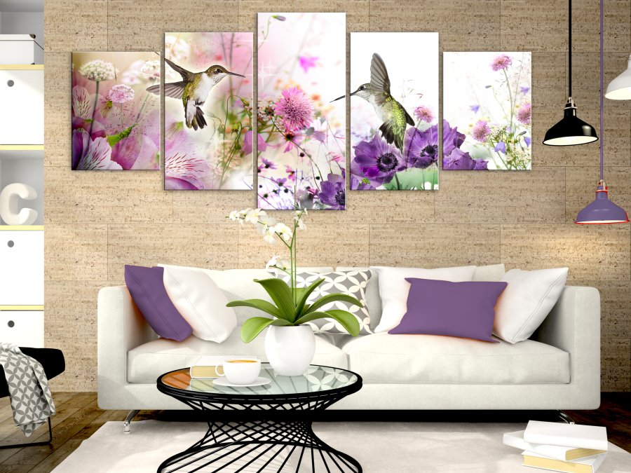 ARTGEIST billede - Colourful Nature, 5-delt wide - Flere strrelser