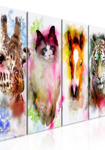 ARTGEIST billede - Watercolour Animal, 5-delt - Flere strrelser