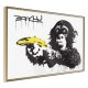 ARTGEIST Plakat med ramme - Banksy: Banana Gun I
