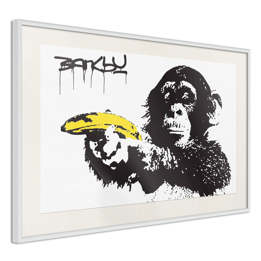 ARTGEIST Plakat med ramme - Banksy: Banana Gun I