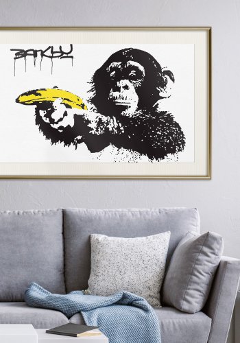 ARTGEIST Plakat med ramme - Banksy: Banana Gun I