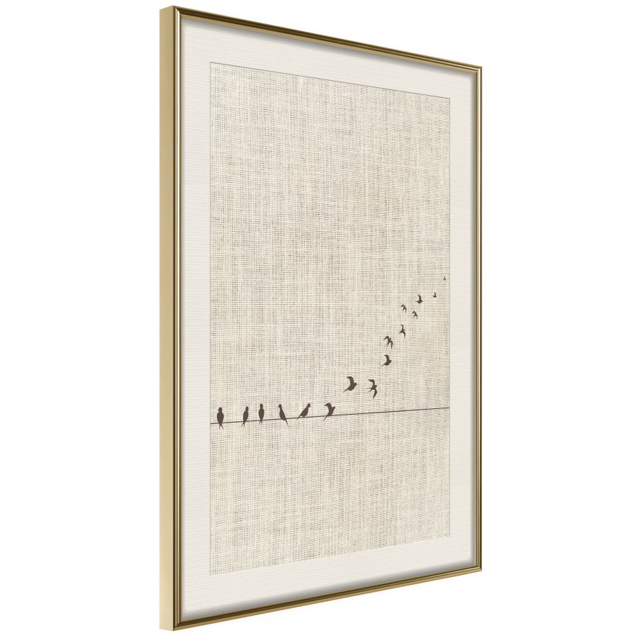 ARTGEIST Plakat med ramme - Learning to Fly