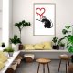 ARTGEIST Plakat med ramme - Banksy: Love Rat