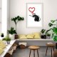 ARTGEIST Plakat med ramme - Banksy: Love Rat