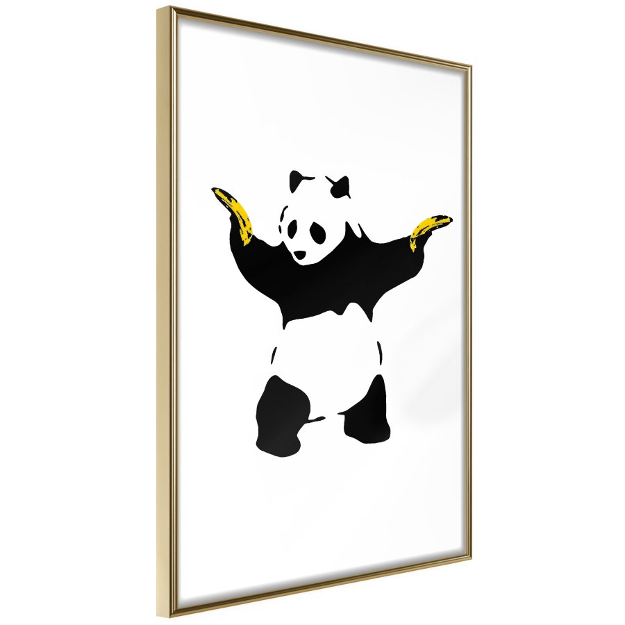 ARTGEIST Plakat med ramme - Banksy: Panda With Guns