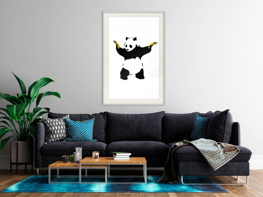 ARTGEIST Plakat med ramme - Banksy: Panda With Guns