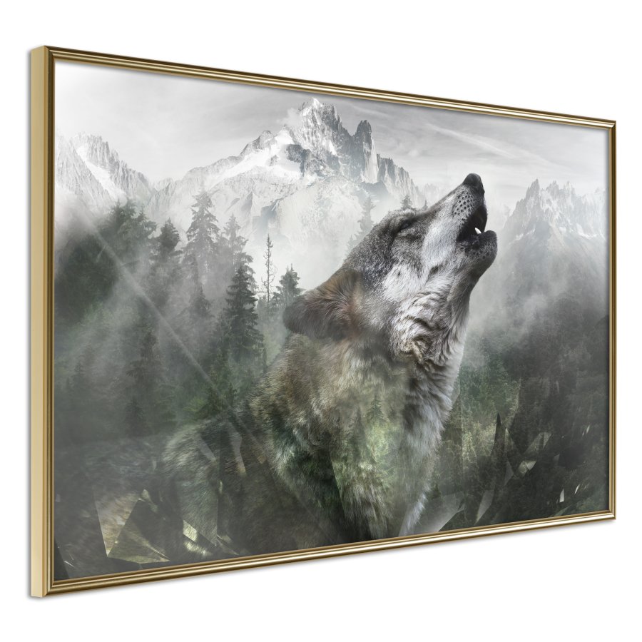 ARTGEIST Plakat med ramme - Wolf's Territory