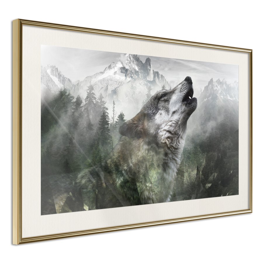 ARTGEIST Plakat med ramme - Wolf's Territory