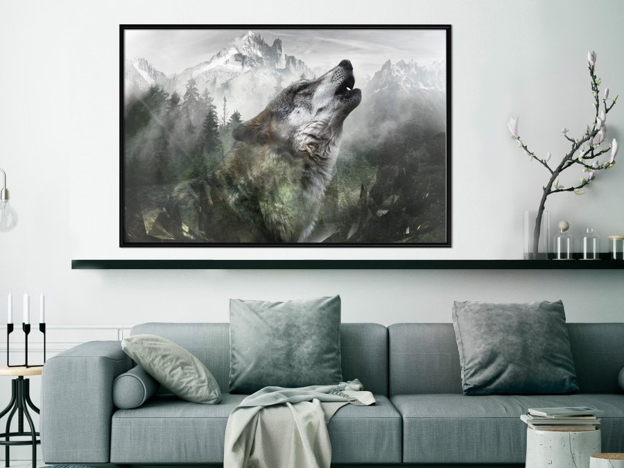 ARTGEIST Plakat med ramme - Wolf's Territory