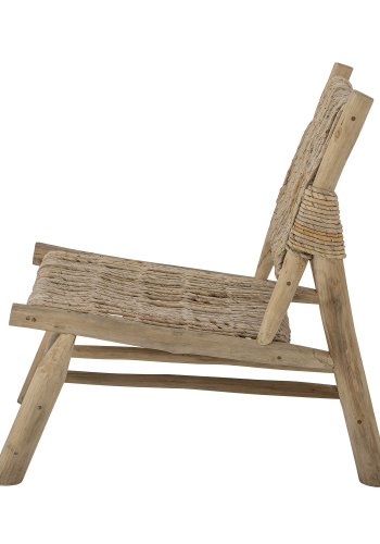 BLOOMINGVILLE Ruthy loungestol - natur bananblade og teaktr