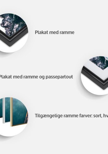 ARTGEIST Plakat med ramme - Sprinkled with Flowers