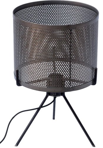 TRADEMARK LIVING rund bordlampe - jern m. klar lak ( 25)