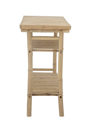 BLOOMINGVILLE Sole sidebord, m. 2 hylder - natur bambus (100x40)
