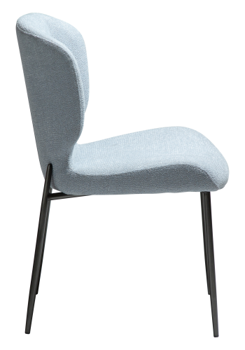 DAN-FORM GLORY Stol Blt tge bouclé stof med antikke tinben