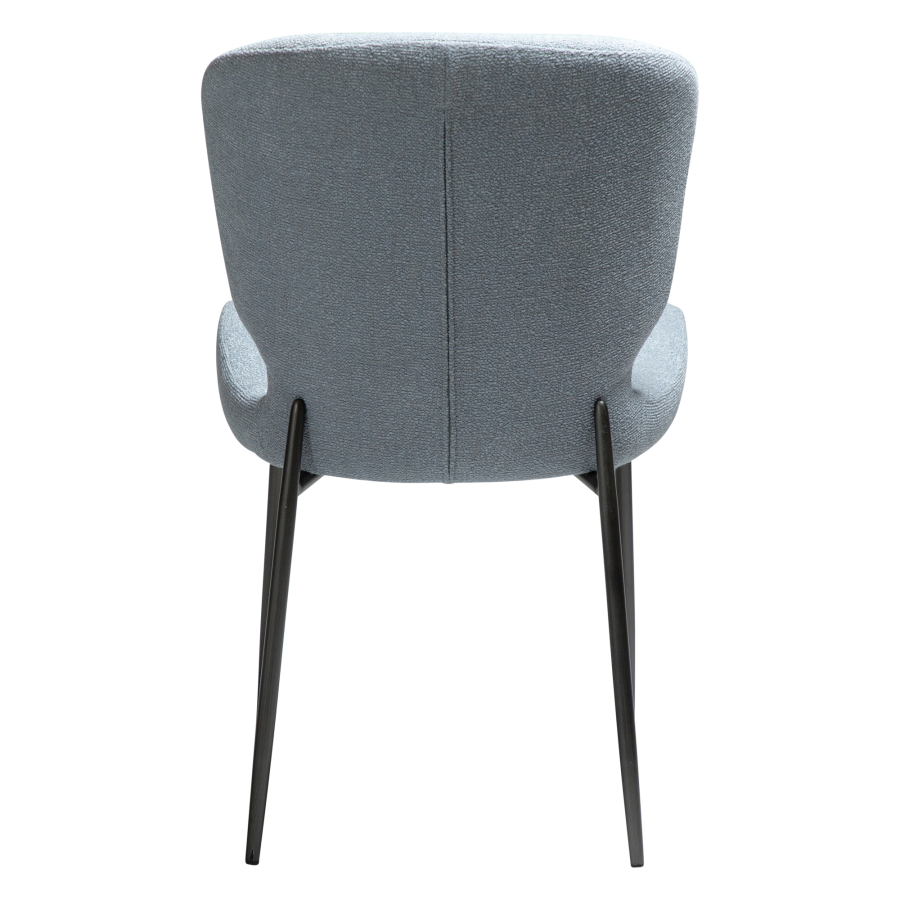 DAN-FORM GLORY Stol Blt tge bouclé stof med antikke tinben