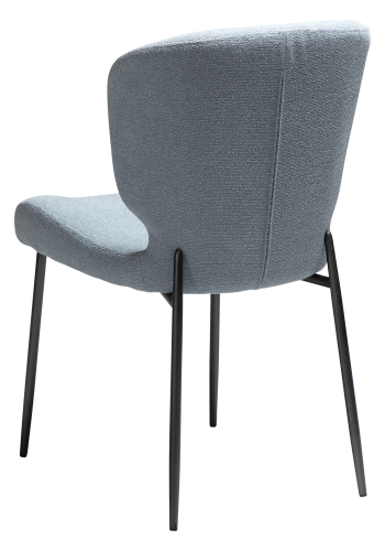 DAN-FORM GLORY Stol Blt tge bouclé stof med antikke tinben