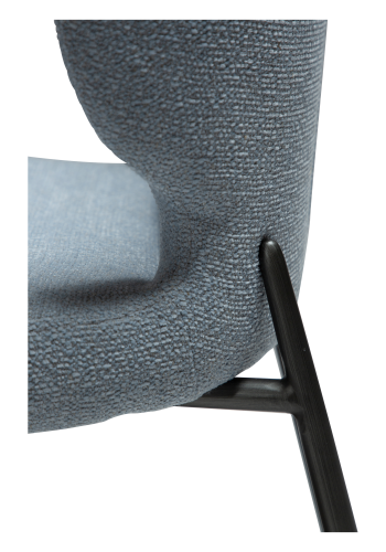 DAN-FORM GLORY Stol Blt tge bouclé stof med antikke tinben