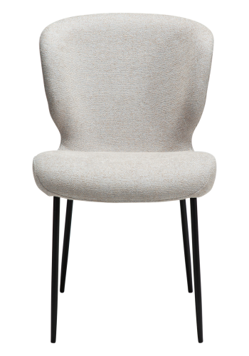 DANFORM Glory spisebordsstol - Cashmere boucléstof og sort stl