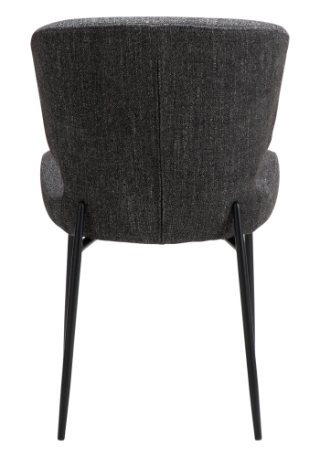 DANFORM Glory spisebordsstol - Raven sort boucléstof og sort stl