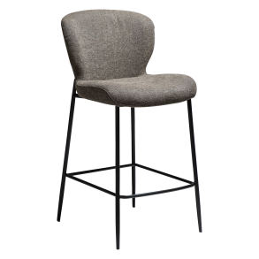 DAN-FORM GLORY Bordskammel Major brun boucléstof med sorte metalben