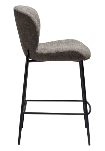 DAN-FORM GLORY Bordskammel Major brun boucléstof med sorte metalben