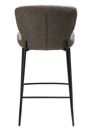 DAN-FORM GLORY Bordskammel Major brun boucléstof med sorte metalben