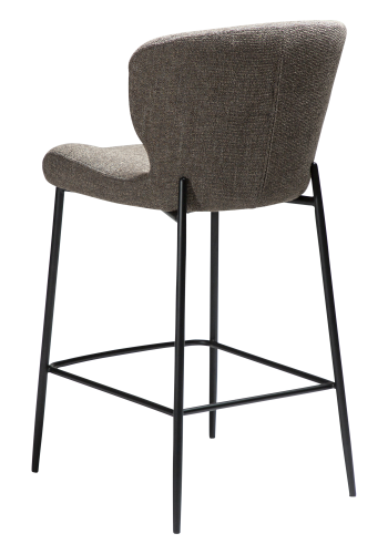 DAN-FORM GLORY Bordskammel Major brun boucléstof med sorte metalben