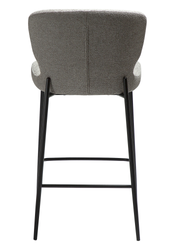 DAN-FORM GLORY Bordskammel Pebble earth bouclé stof med sorte metalben