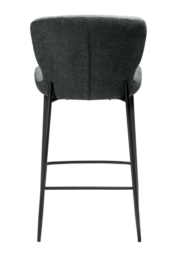 DAN-FORM GLORY Bordskammel Raven sort bouclé stof med sorte ben