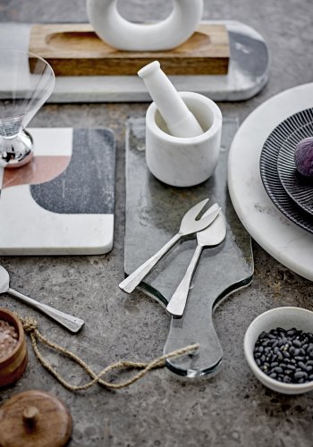 BLOOMINGVILLE Johni Serveringsbrt, Klar, Genanvendt Glas