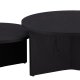 VENTURE DESIGN Saltö sofabord, rund - sort MDF med finér (st med 2)