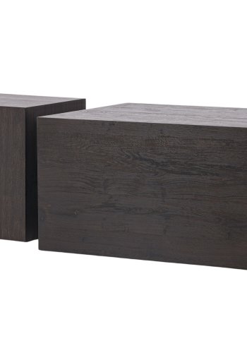 VENTURE DESIGN York sofabord - mocca MDF med 3D-papir (st med 2)