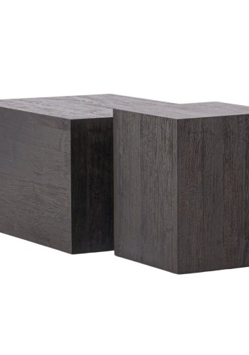 VENTURE DESIGN York sofabord - mocca MDF med 3D-papir (st med 2)