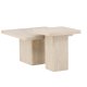 VENTURE HOME Qvart sofabord 80x80x46 cm + 50x50x56 cm - Travertinlook