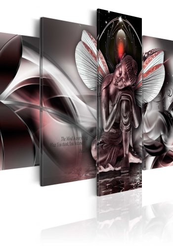 ARTGEIST billede trykt p lrred - Mythical Buddha, 5-delt - Flere strrelser