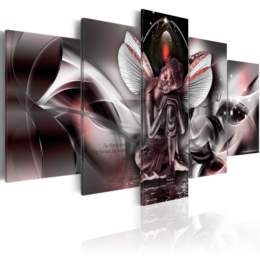 ARTGEIST billede trykt p lrred - Mythical Buddha, 5-delt - Flere strrelser