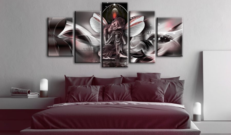 ARTGEIST billede trykt p lrred - Mythical Buddha, 5-delt - Flere strrelser