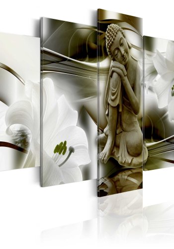 ARTGEIST billede trykt p lrred - Thoughts of the Buddha, 5-delt - Flere strrelser