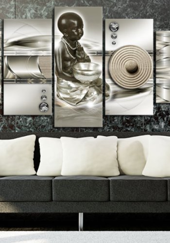 ARTGEIST billede trykt p lrred - Soothing Zen, 5-delt - Flere strrelser