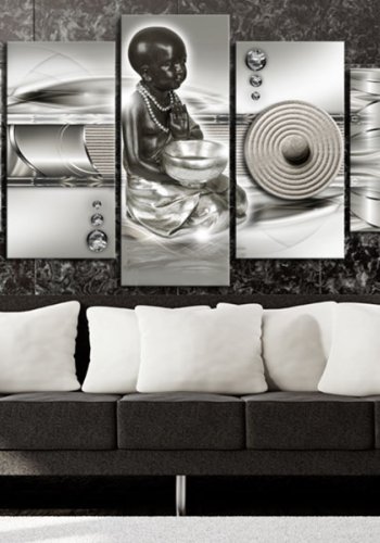 ARTGEIST billede trykt p lrred - Abstract Zen, 5-delt - Flere strrelser