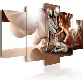 ARTGEIST billede trykt p lrred - Moon Lovers, 5-delt - Flere strrelser