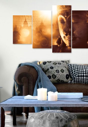 ARTGEIST billede trykt p lrred - Gold Orient, 5-delt - Flere strrelser