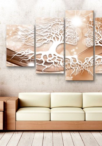 ARTGEIST billede trykt p lrred - Kiss in the Sun, 5-delt - Flere strrelser