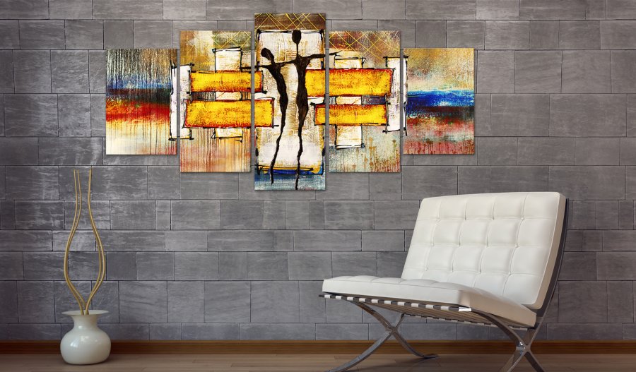 ARTGEIST billede trykt p lrred - Solar Tango, 5-delt - Flere strrelser