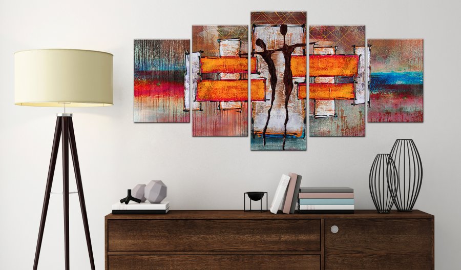 ARTGEIST billede trykt p lrred - The Land of Dance, 5-delt - Flere strrelser