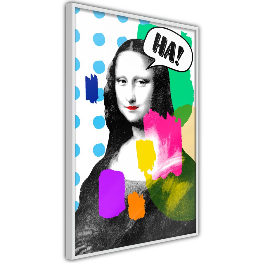 ARTGEIST Plakat med ramme - Mona Lisa's Laughter