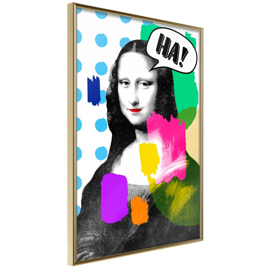 ARTGEIST Plakat med ramme - Mona Lisa's Laughter