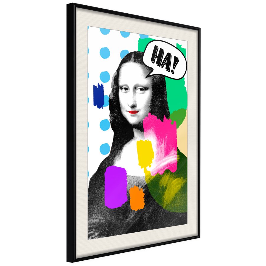 ARTGEIST Plakat med ramme - Mona Lisa's Laughter