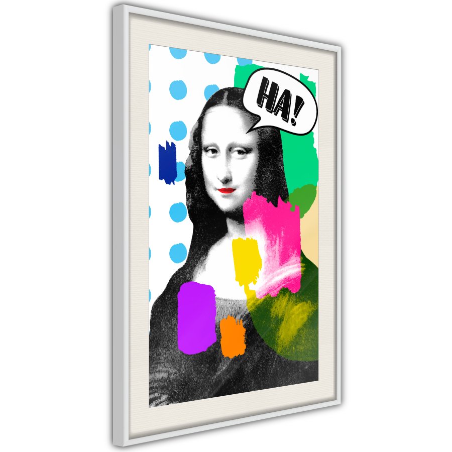 ARTGEIST Plakat med ramme - Mona Lisa's Laughter