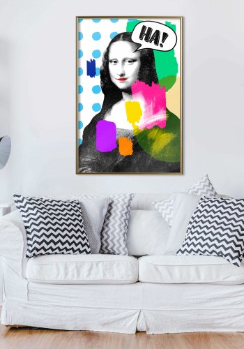ARTGEIST Plakat med ramme - Mona Lisa's Laughter